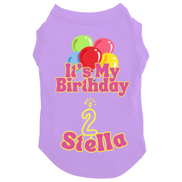 Personalized It’s My Birthday Pet Shirt | BKPet449