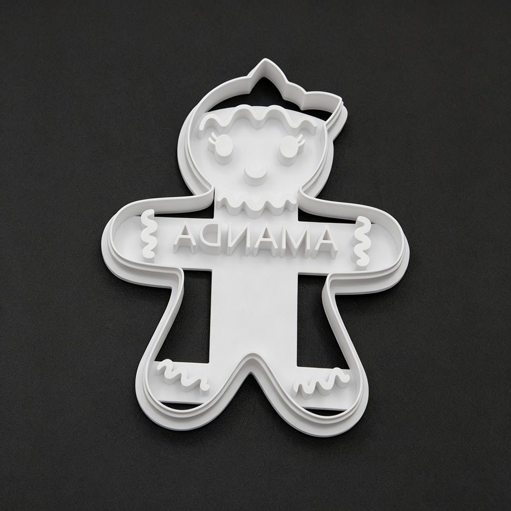 Personalized Christmas Gingerbread Cookie Cutter With Name | MNGift15