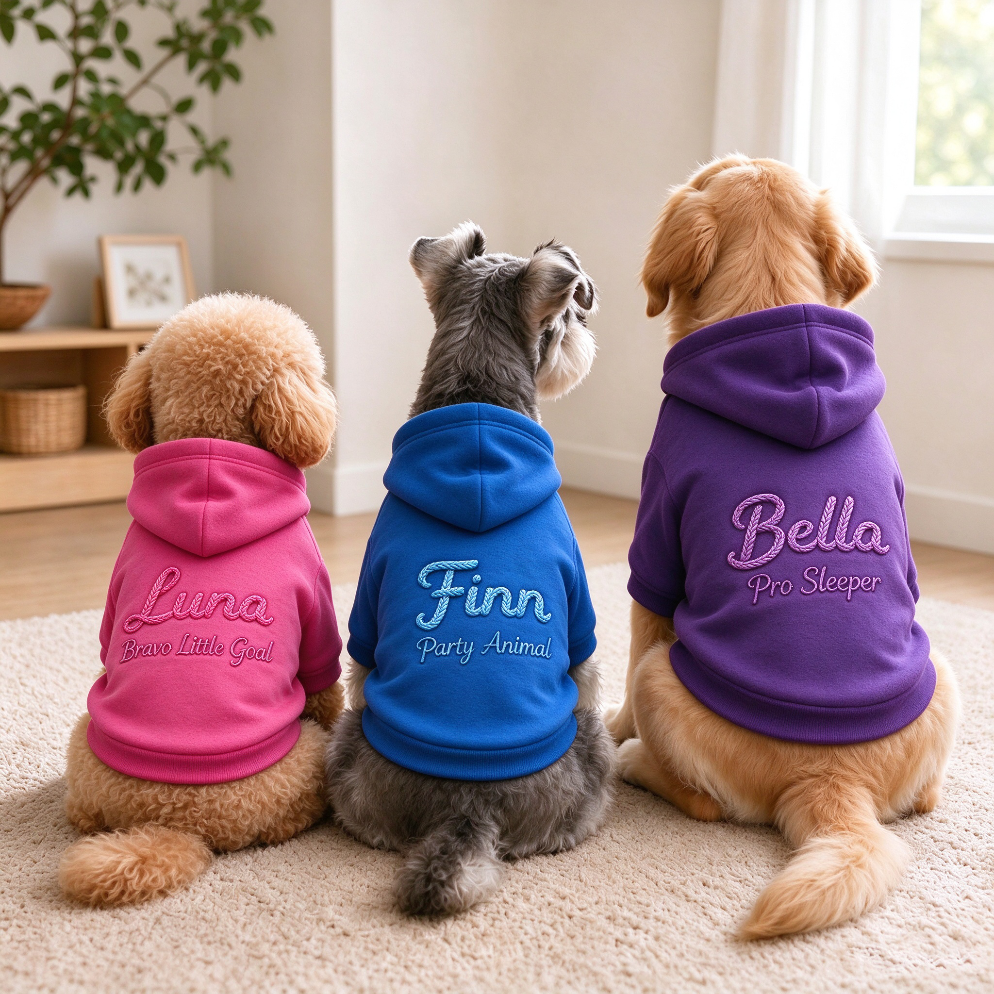 Personalized Hand Embroidered Pets Hoodie Sweatshirt | BKPet622