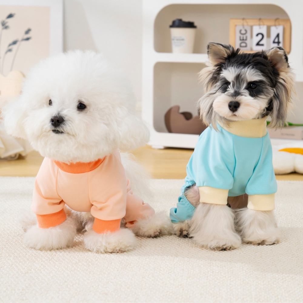 Personalized Color-Block Poppy Pajama Jumpsuit | MNCloth224