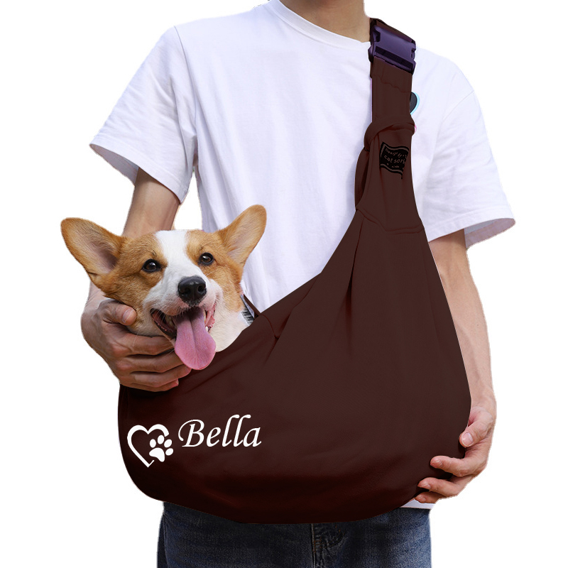 Personalized Pet Hands Free Sling Carrier | BKPet43