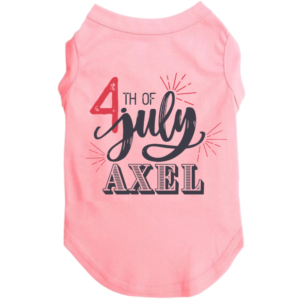 Personalized The 4th of July Soft Pet Shirt | BKPet151