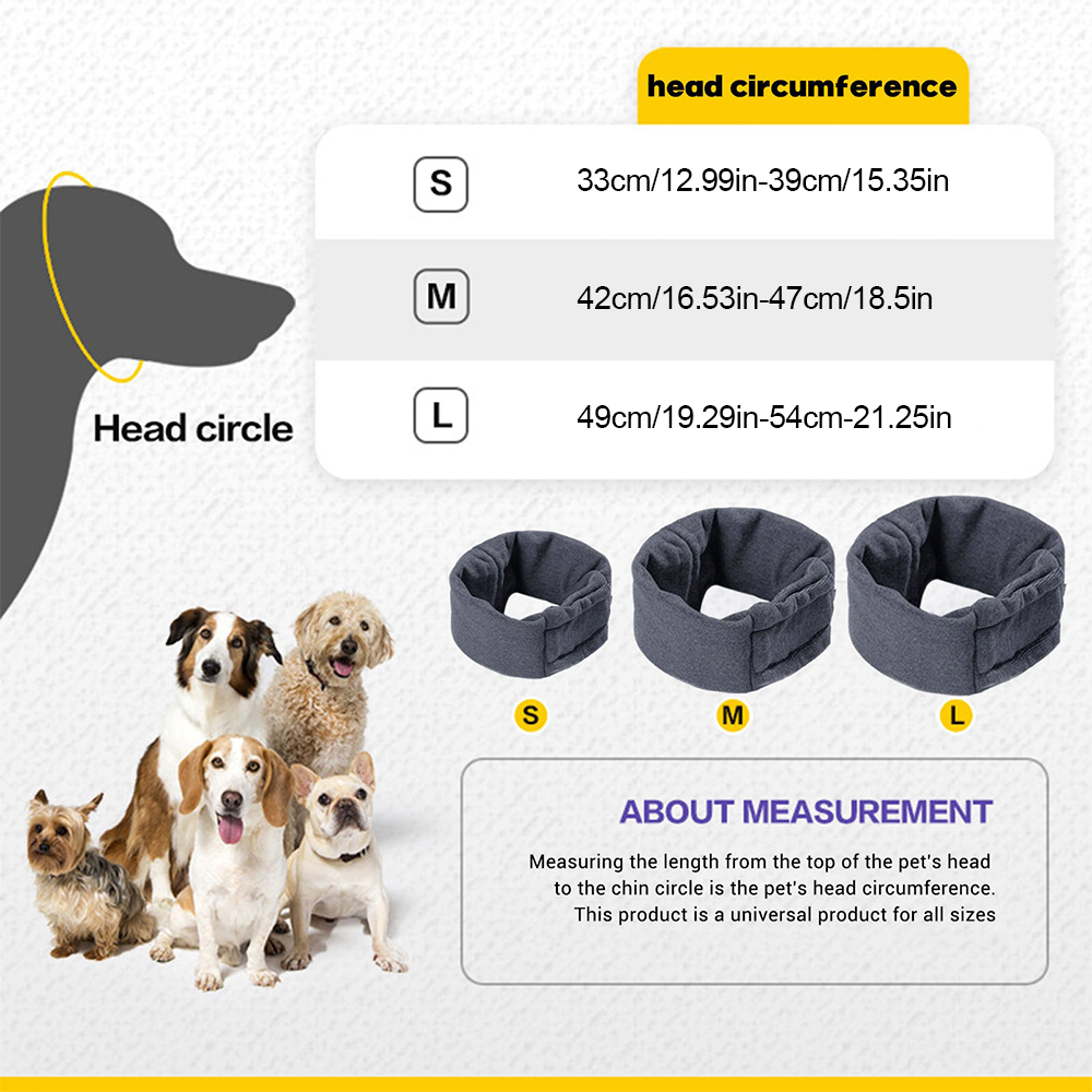 Personalized Embroidered Pet Anti-Fcrightened Soothing Headband | BKPet241