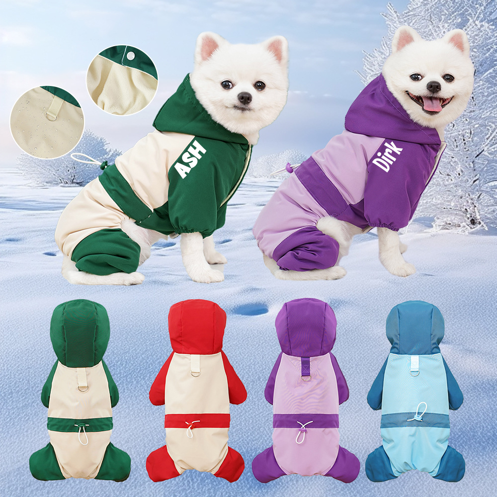 Personalized Pet Winter Waterproofer Warm Jacket | BKPet256
