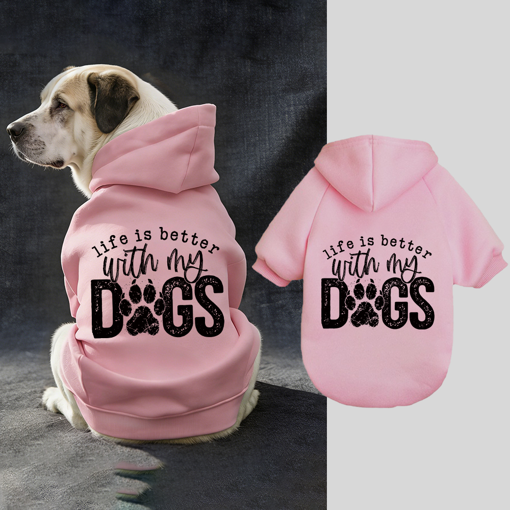 LIFE IS BETTER WITH MY DOSS Puppy Hoodie | BKPet325