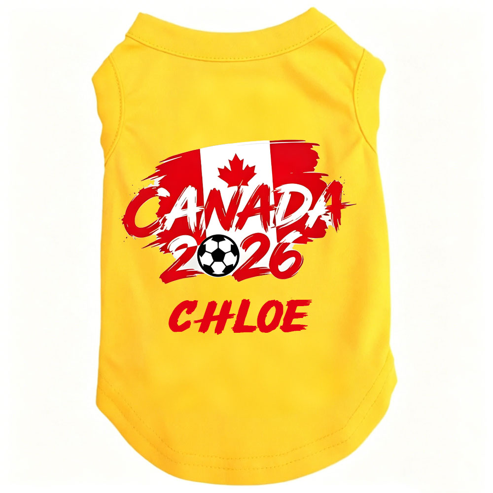 Personalized Dog Soccer 2026 Flat Dog Tank Top | MNCloth213