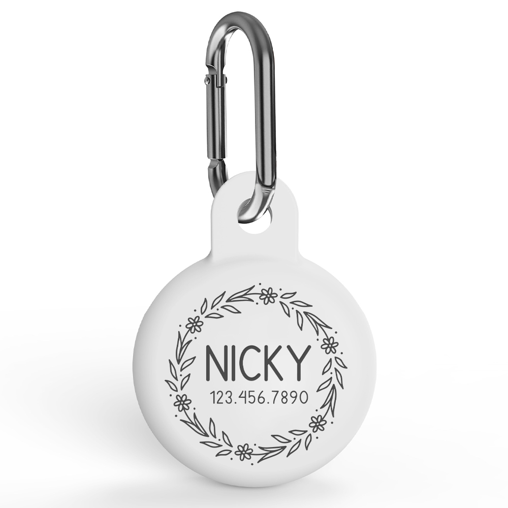 Personalized Pet AirTag Silicone Collar Holder | BKPet174