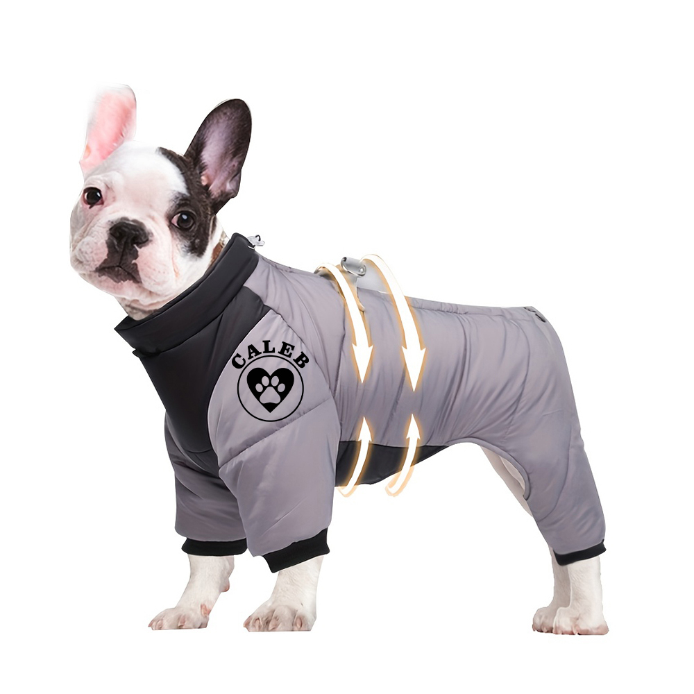 Personalized Pet Winter Warm Windproof Puffer Jacket | BKPet272