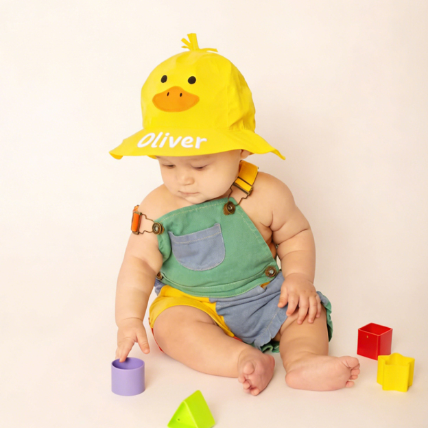Personalized Embroidery Cute Design Beach Pool Sun Hat | MNSummer07