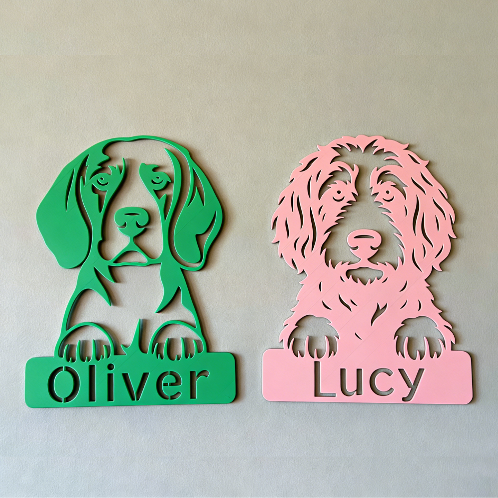 Personalized Dog Breed Wall Art Sign Cage Decor | BKPet451