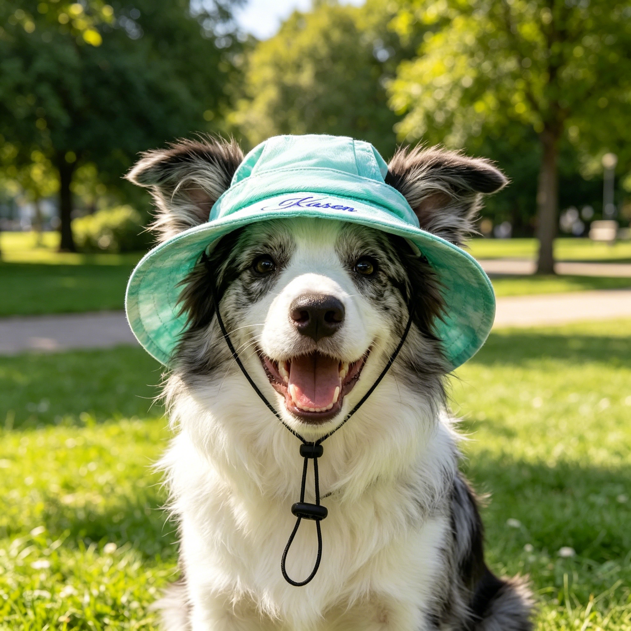 Personalized Embroidery Pet Sun Hat with Ear Holes | MNAccs45