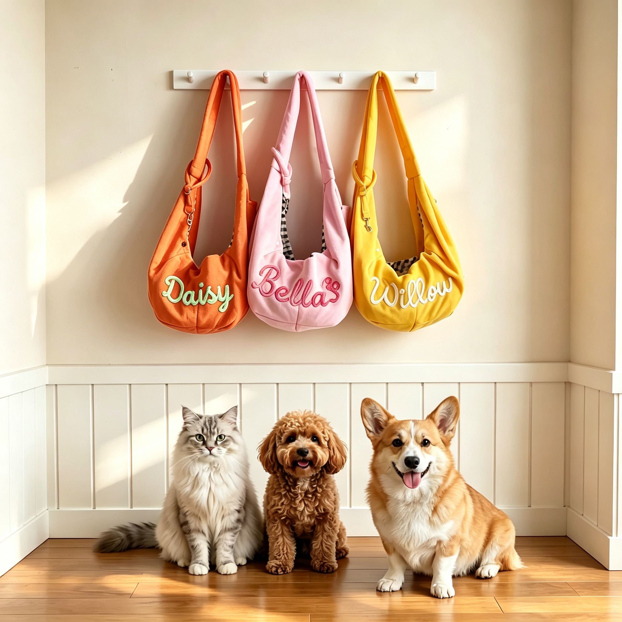 Personalized Embroidered Lightweight Pet Sling Bag | MNHome101