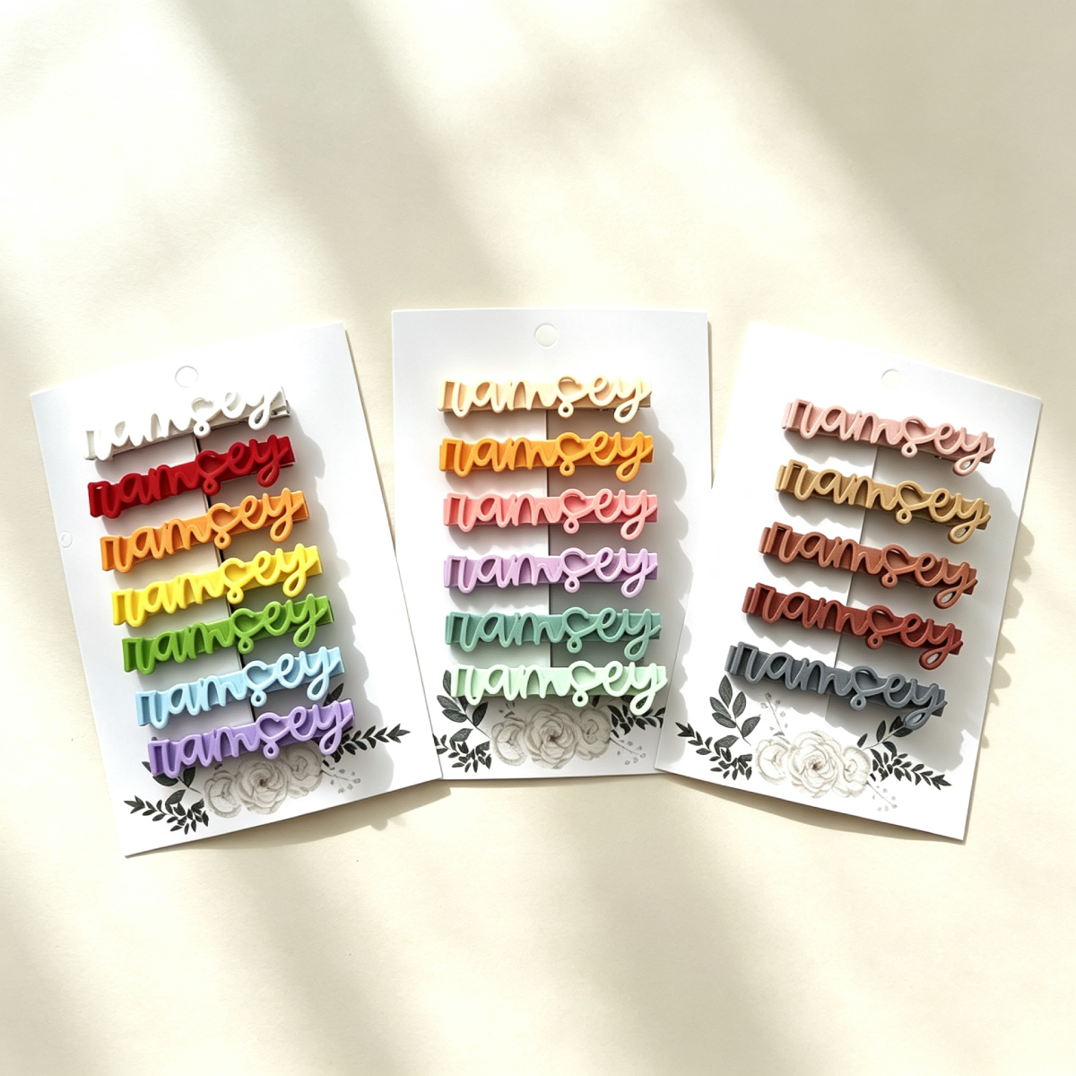 Personalized 3D Printed Name Tag Hair Clip For Little Girls | MNGift26