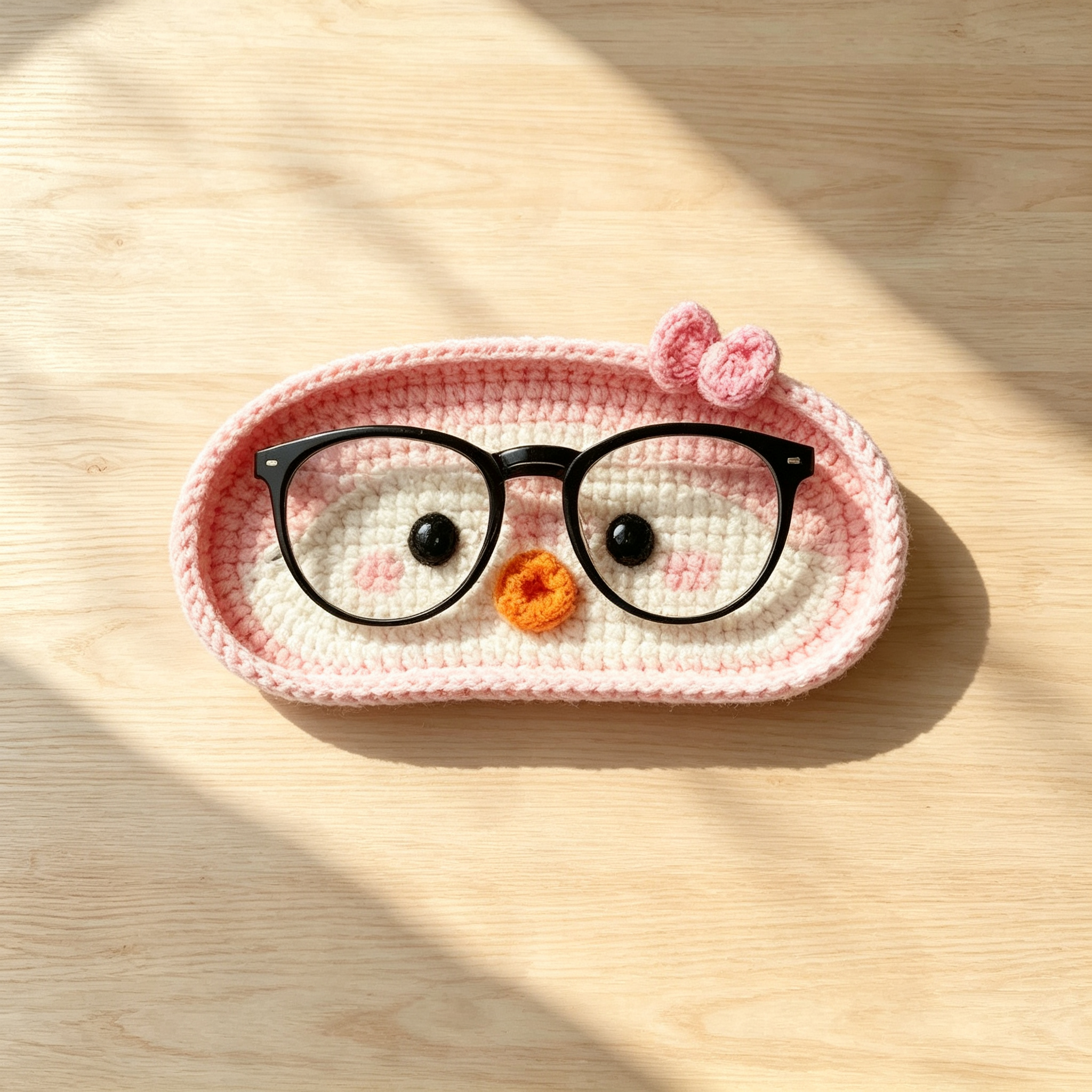 Handmade Crochet Animal Glasses Holder For Kids And Grandparent | MNGift29