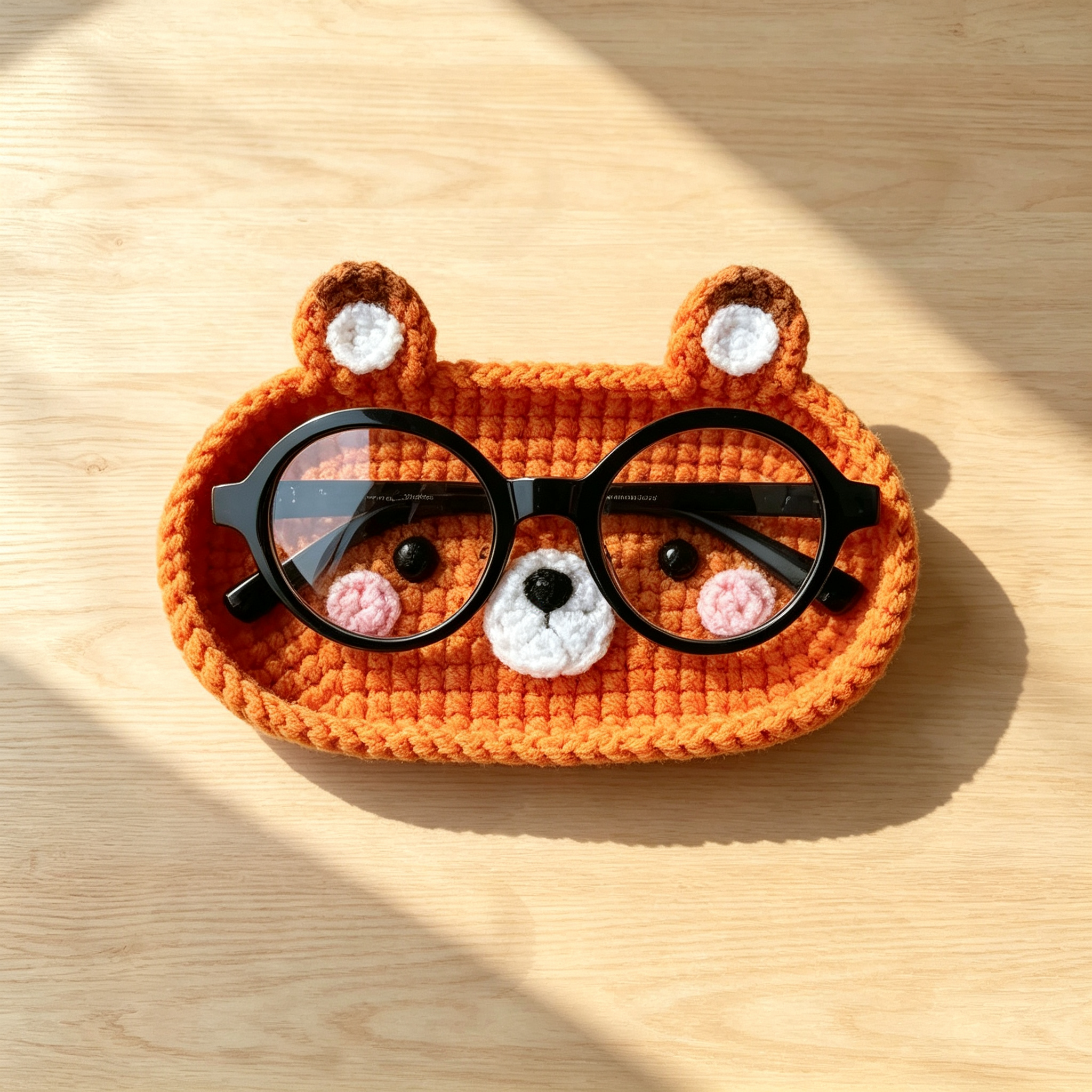 Handmade Crochet Animal Glasses Holder For Kids And Grandparent | MNGift29