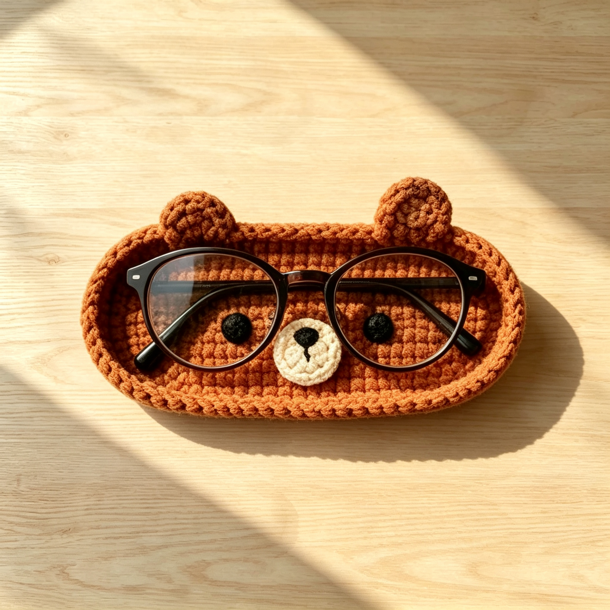 Handmade Crochet Animal Glasses Holder For Kids And Grandparent | MNGift29