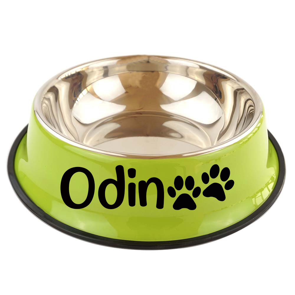 Personalized Pet Stainless Steel Dog Bowl  | BKPet137