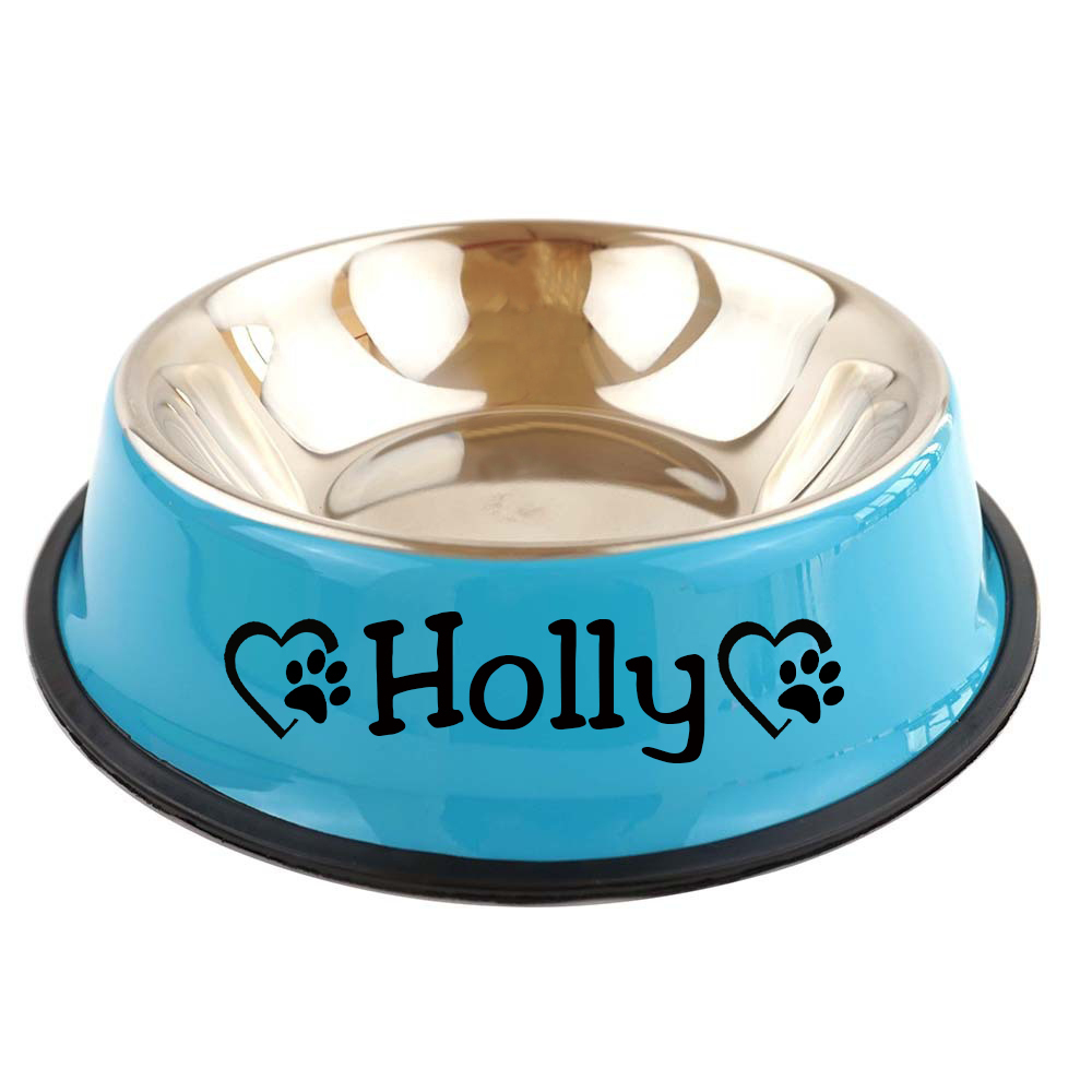 Personalized Pet Stainless Steel Dog Bowl  | BKPet137