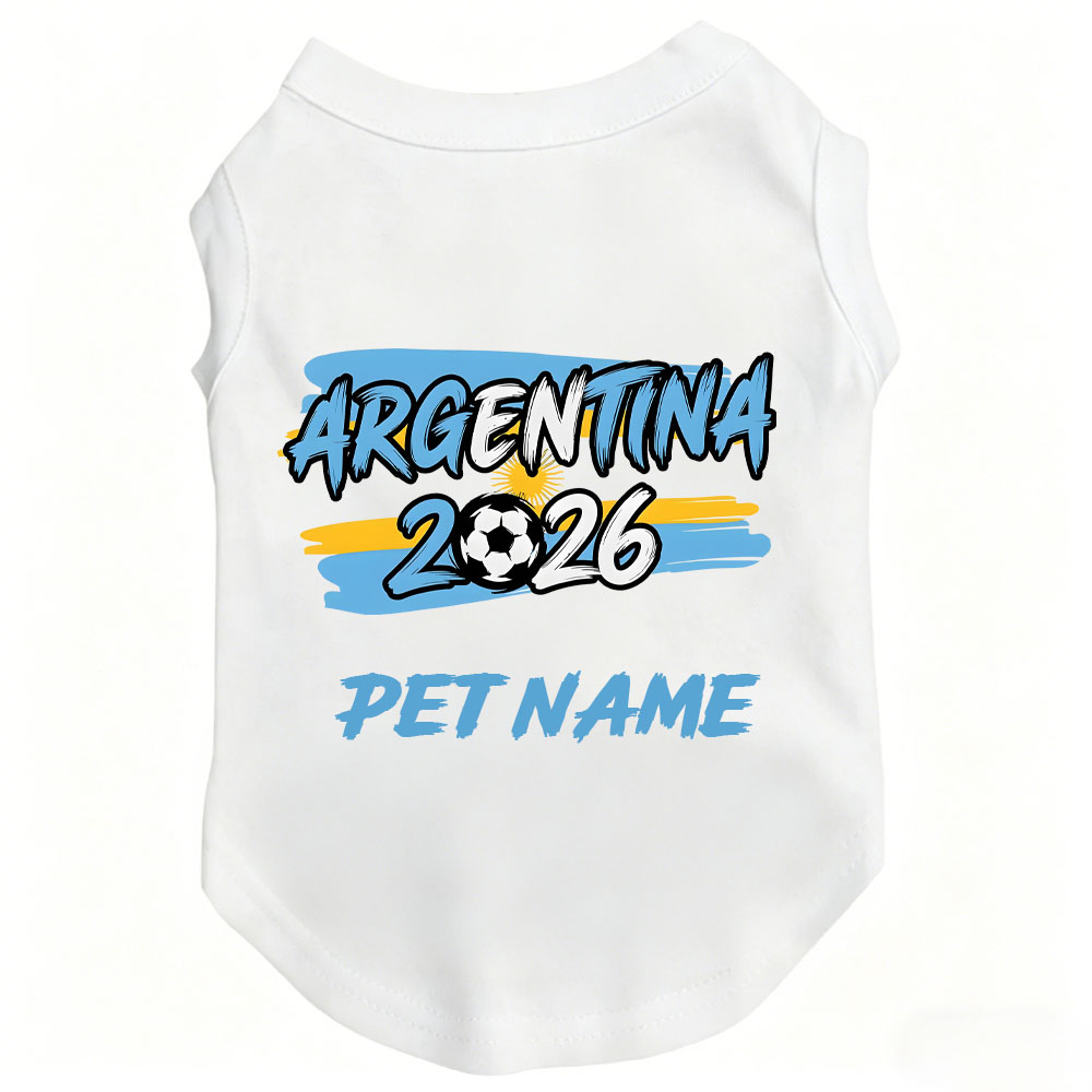 Personalized Dog Soccer 2026 Flat Dog Tank Top | MNCloth213