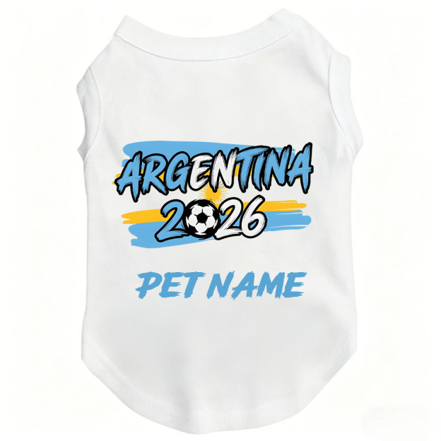 Personalized Dog Soccer 2026 Flat Dog Tank Top | MNCloth213