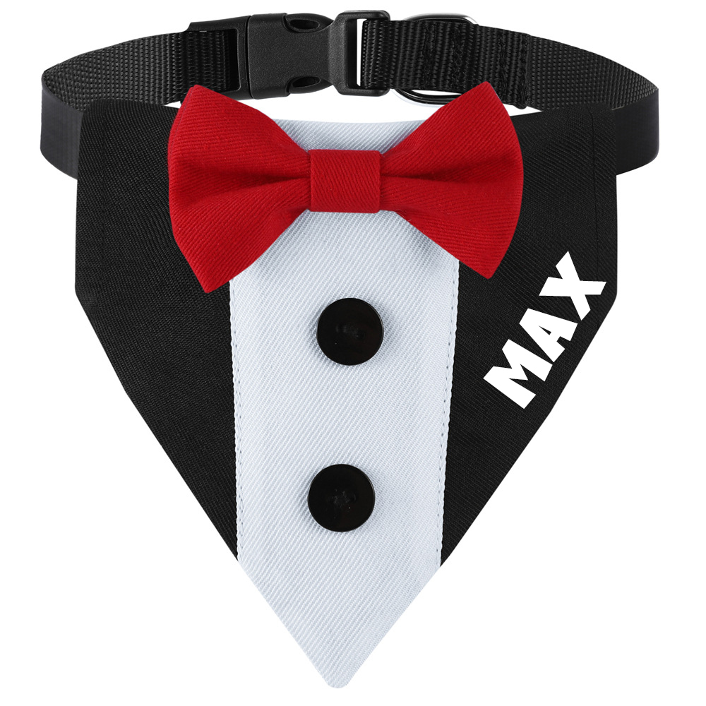 Personalized Wedding Pet Bow Tuxedo Suit | BKPet157