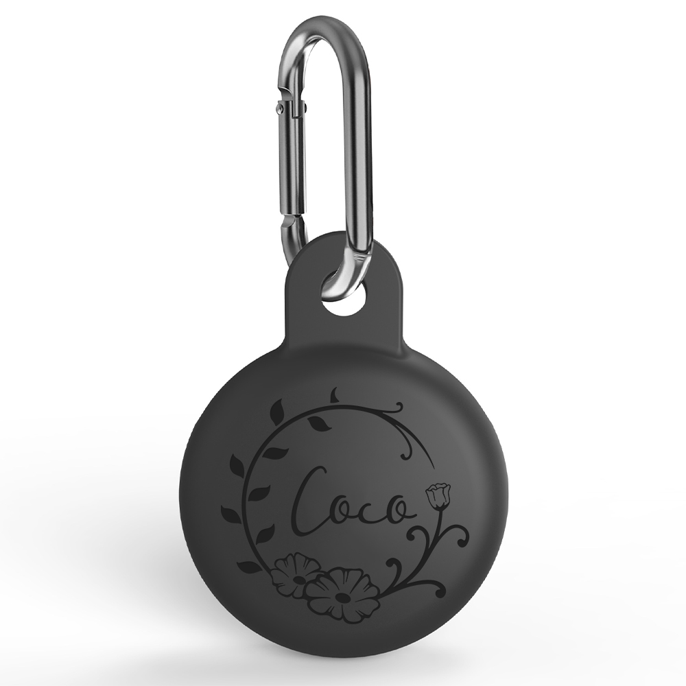 Personalized Pet AirTag Silicone Collar Holder | BKPet174