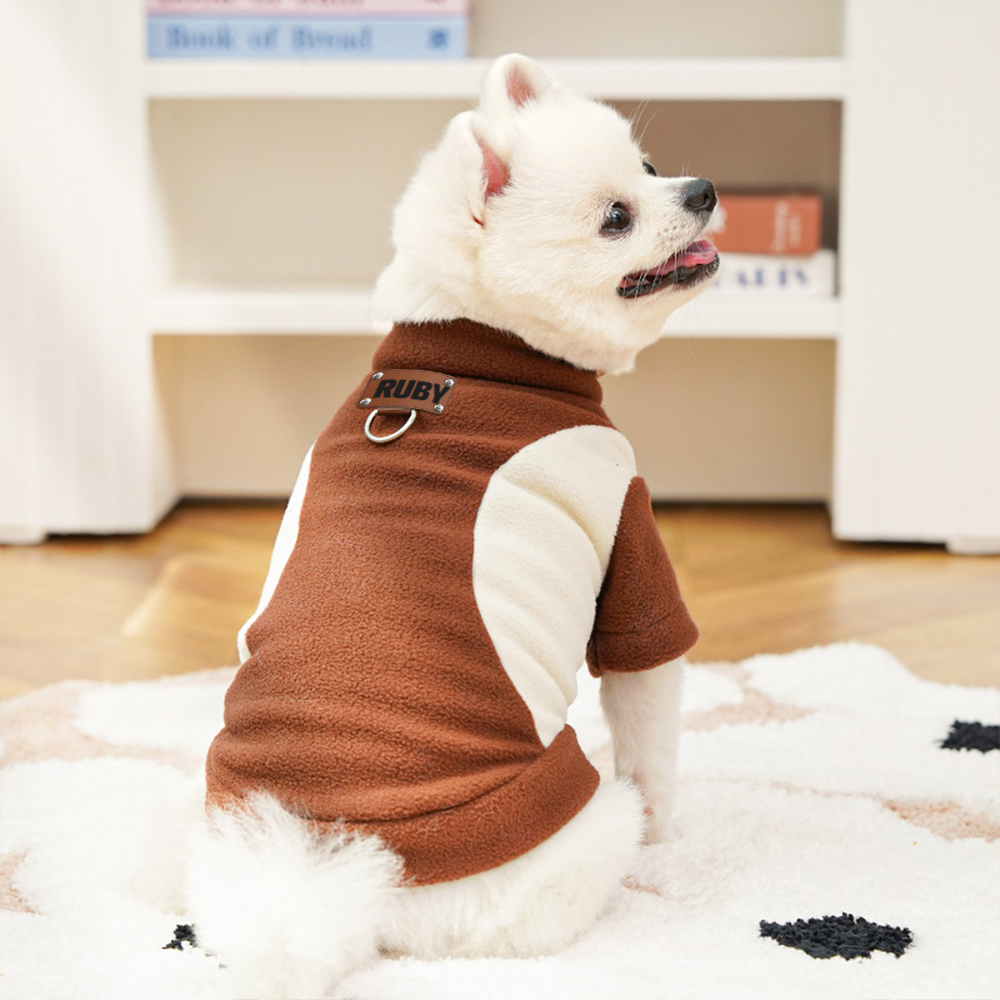 Personalized Leather Patch Pets Color Sweatshirts | BKPet225