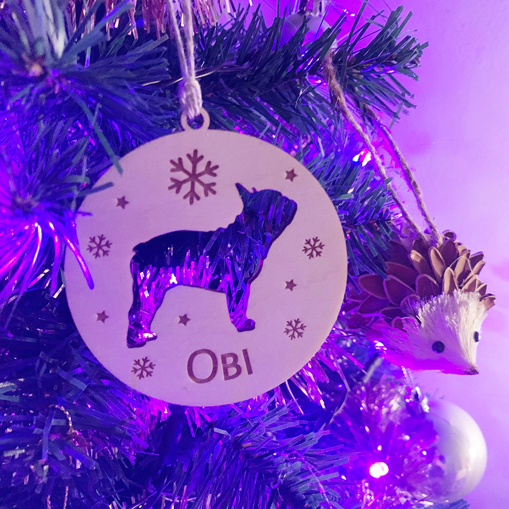 Personalized Pet Shape Wood Ornament | BKPet248