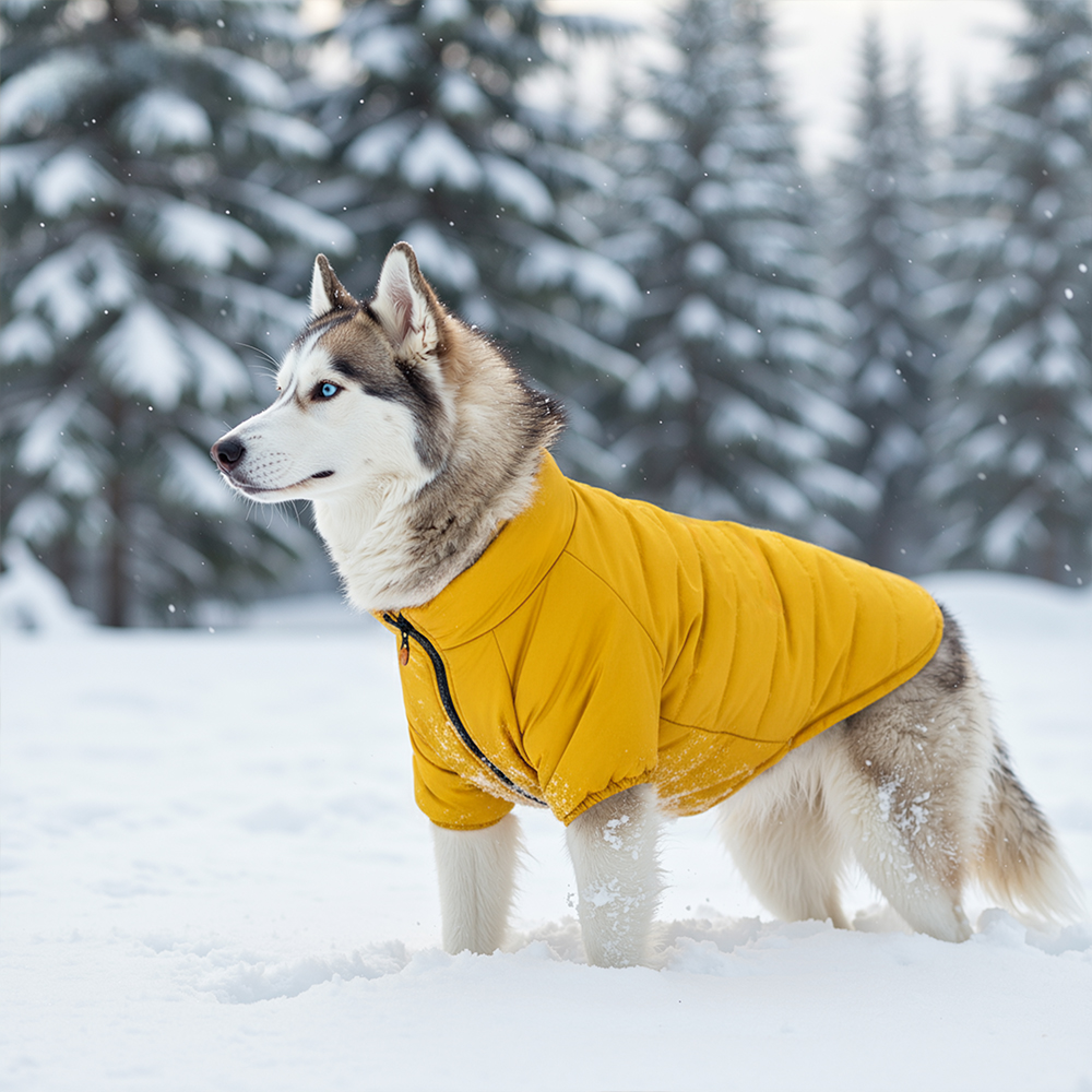 Personalized Pet Winter Warm Windproof Large Puffer Jacket | BKPet279