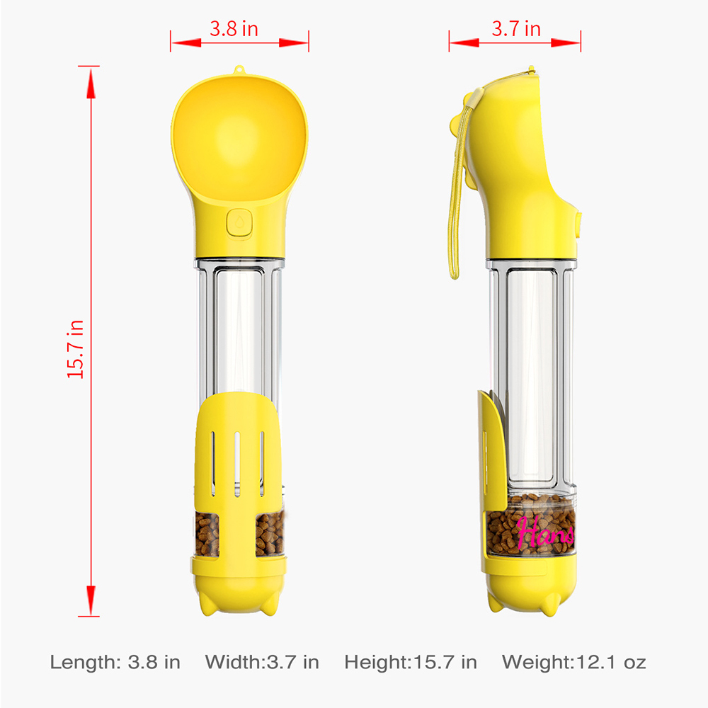 Personalized 4 in 1 Dog Water Bottle Container | MNAccs85