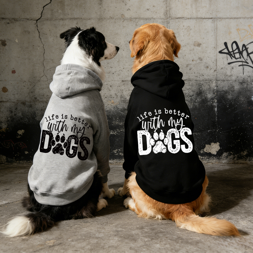 LIFE IS BETTER WITH MY DOSS Puppy Hoodie | BKPet325