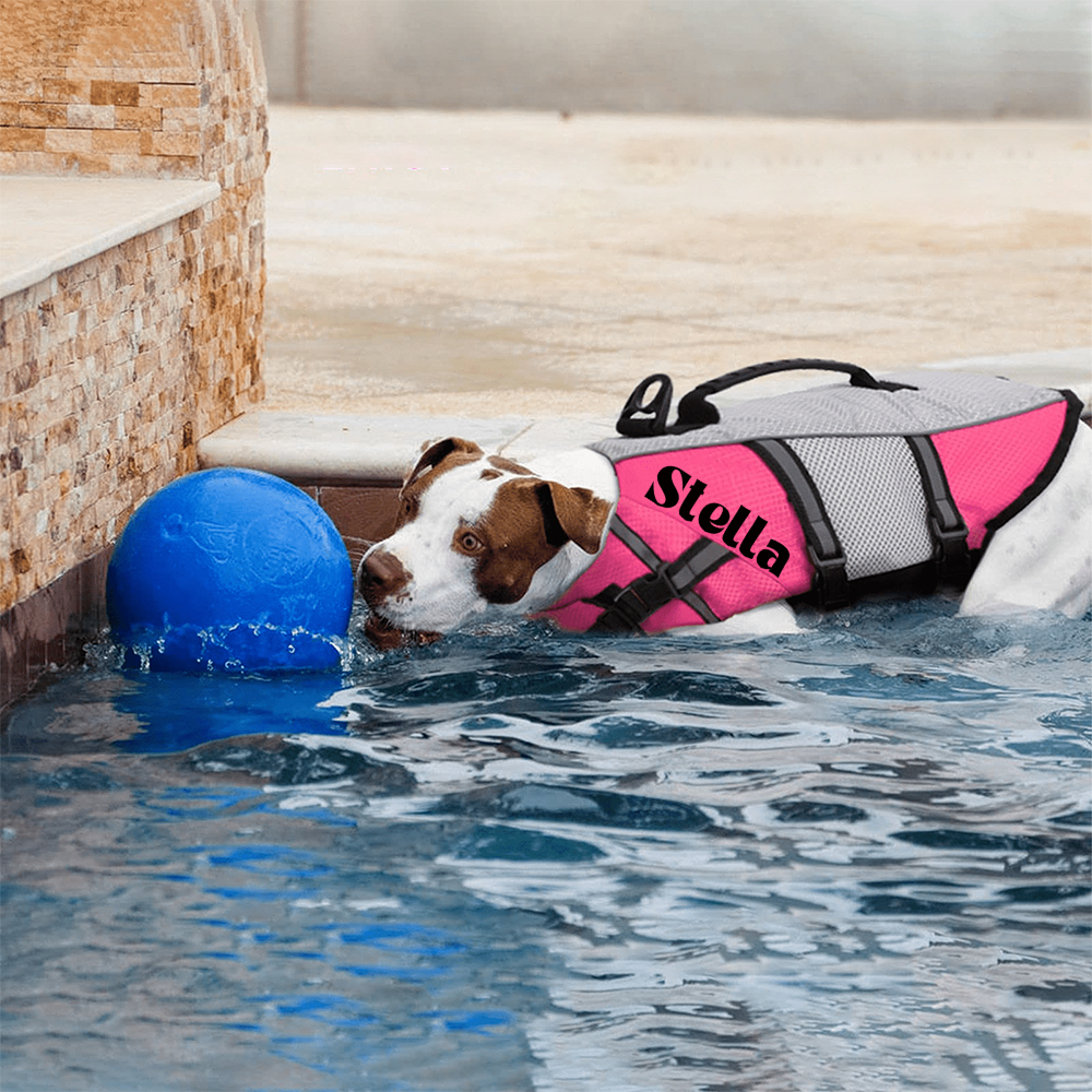 Personalized Pet Swimming Buoyancy Reflective Safety Shark Vest | BKPet406