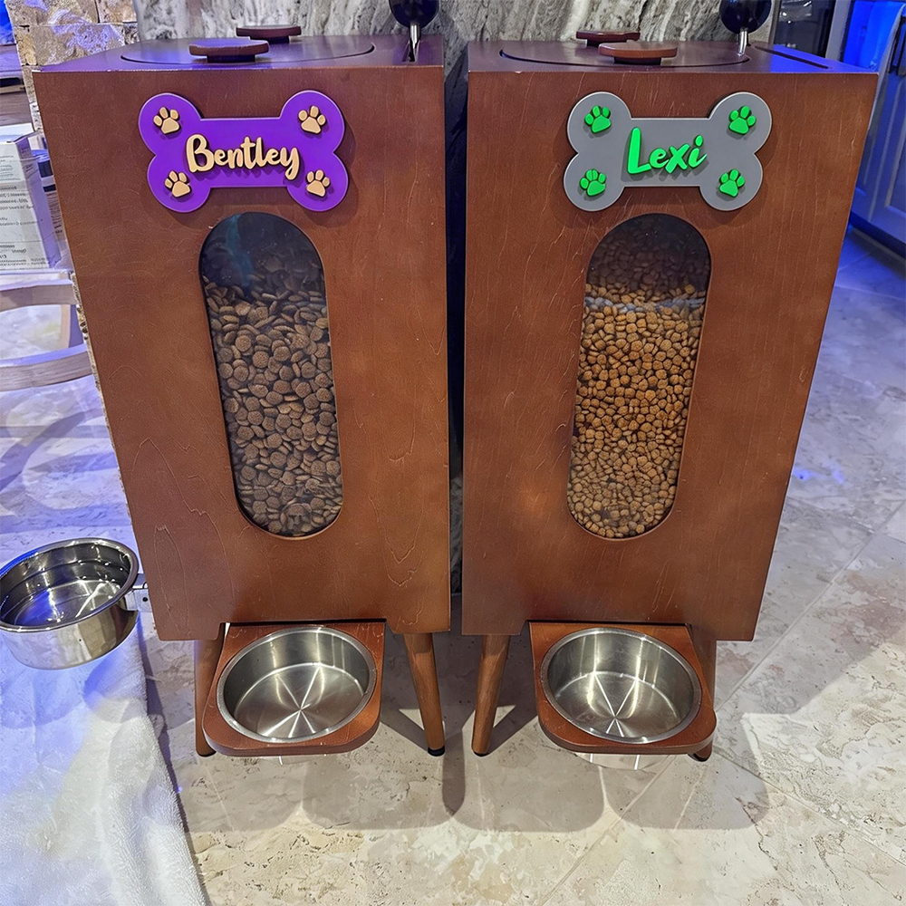 Personalized Dog Paw Name Crate Sign | BKPet426