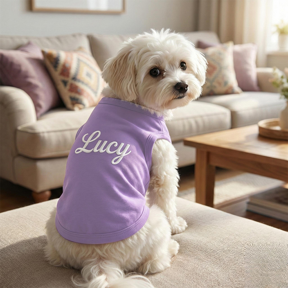 Personalized Embroidery Soft Large Size Pet Shirt | BKPet442