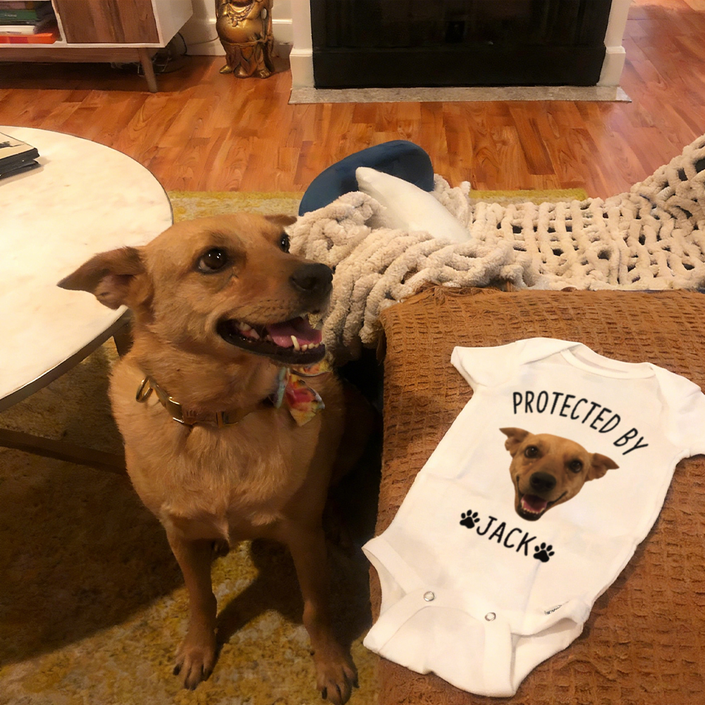 Personalized Baby Protected By Pets Shirt | MNBaby03