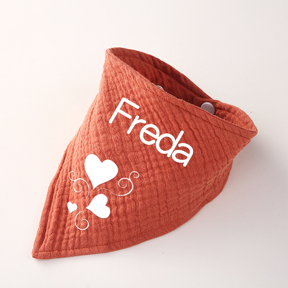 Personalized Dog Scarf Cotton Muslin for Comfort & Unique | BKPet156