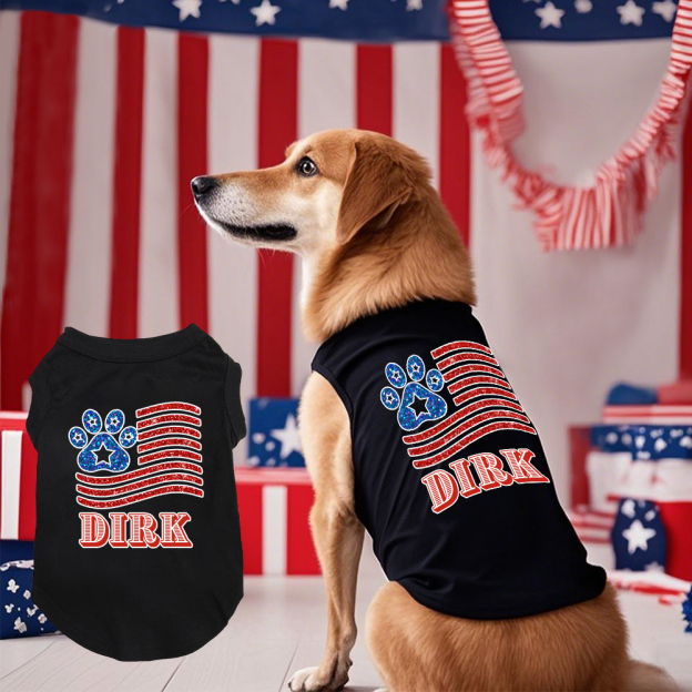 Personalized The 4th of July Soft Pet Shirt | BKPet151