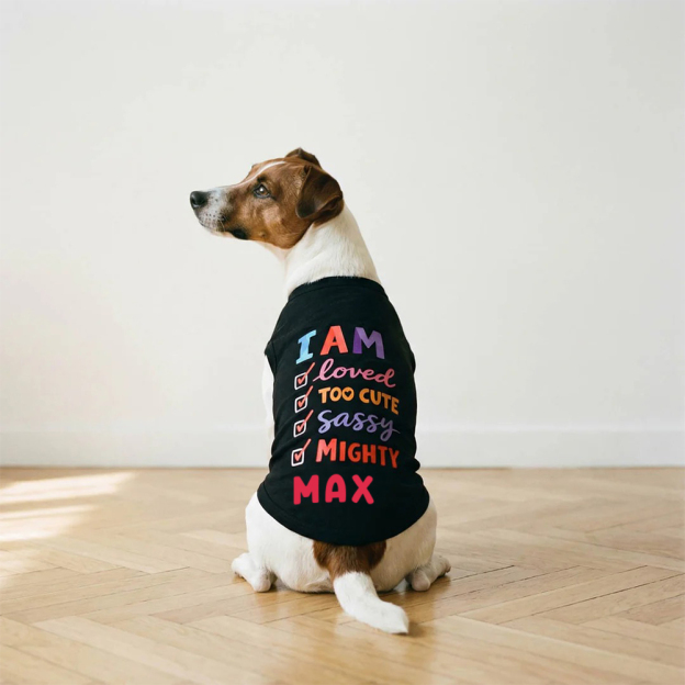 Personalized I AM Loved Checklist Pet Shirt | MNCloth208
