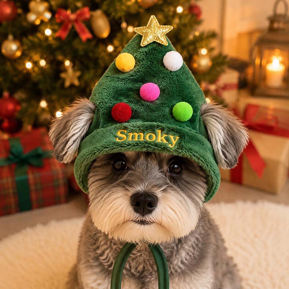 Personalized Embroidered Christmas Pets Hat | MCGift410