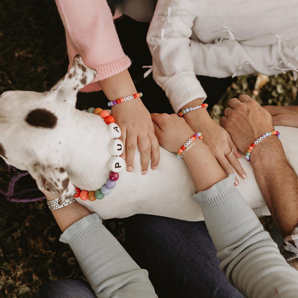 Personalized Handmade Matching Pet Necklace & Owner Bracelet | BKPet456