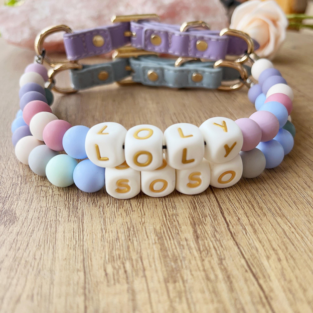 Personalized Handmade Beaded Adjustable Buckle Dog Collar | BKPet221