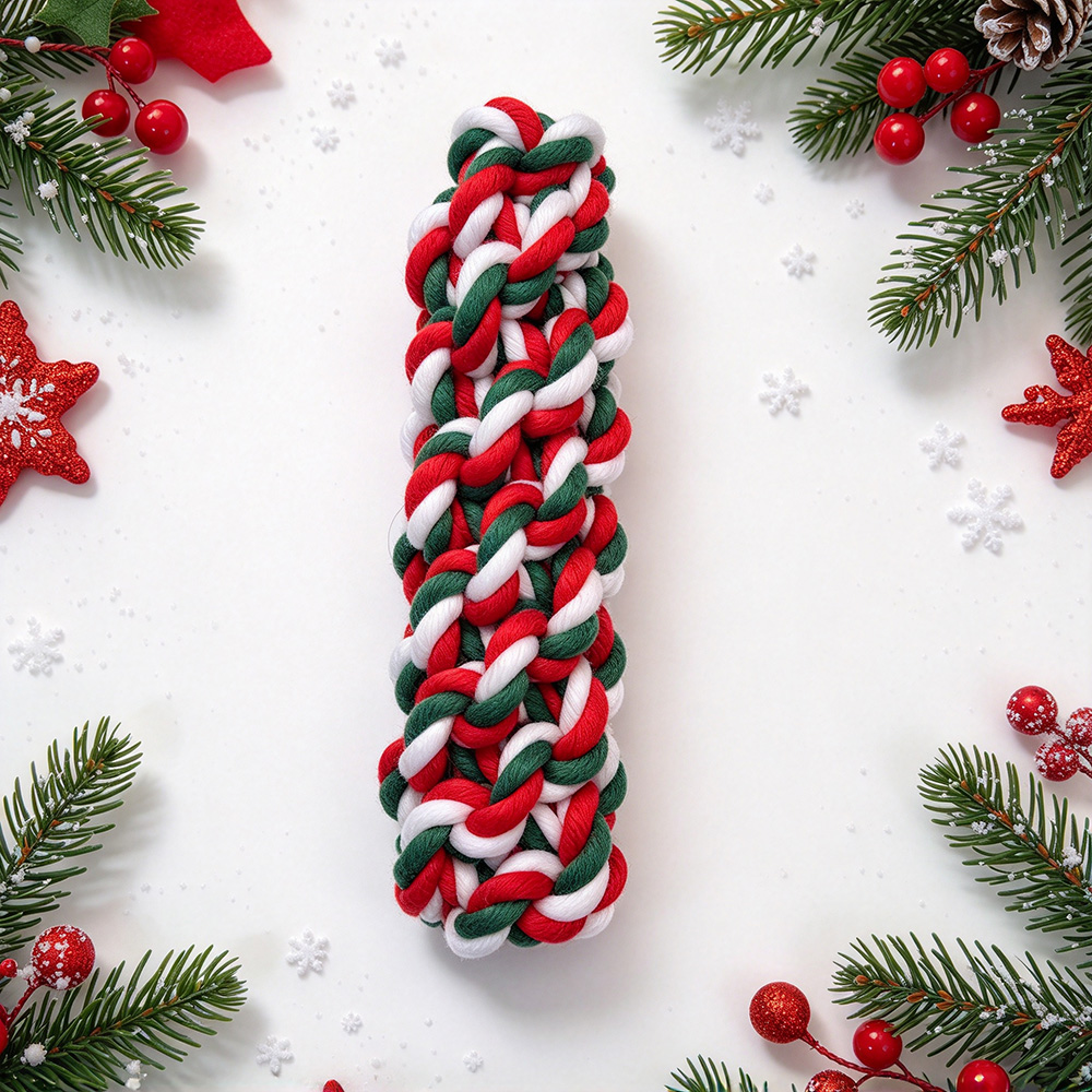 Christmas Rope Pet Knotted Chew Toy | MNToy29