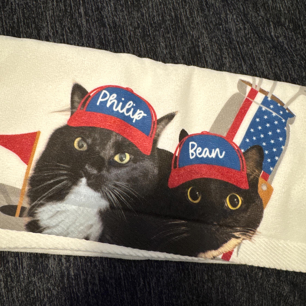 Personalized Pet Portrait Golf Towel For Golf Lover | CWGift36