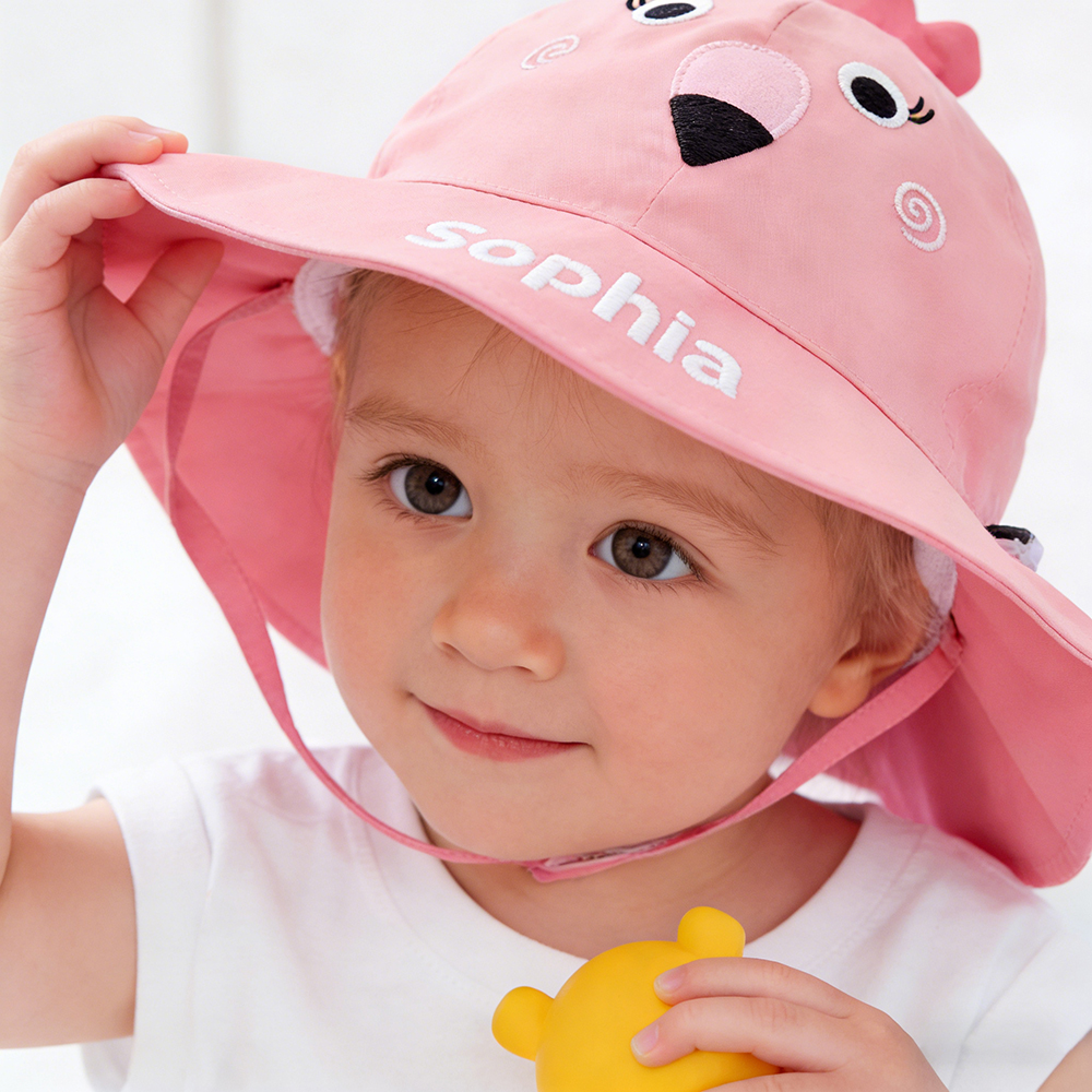 Personalized Embroidery Cute Design Beach Pool Sun Hat | MNSummer07