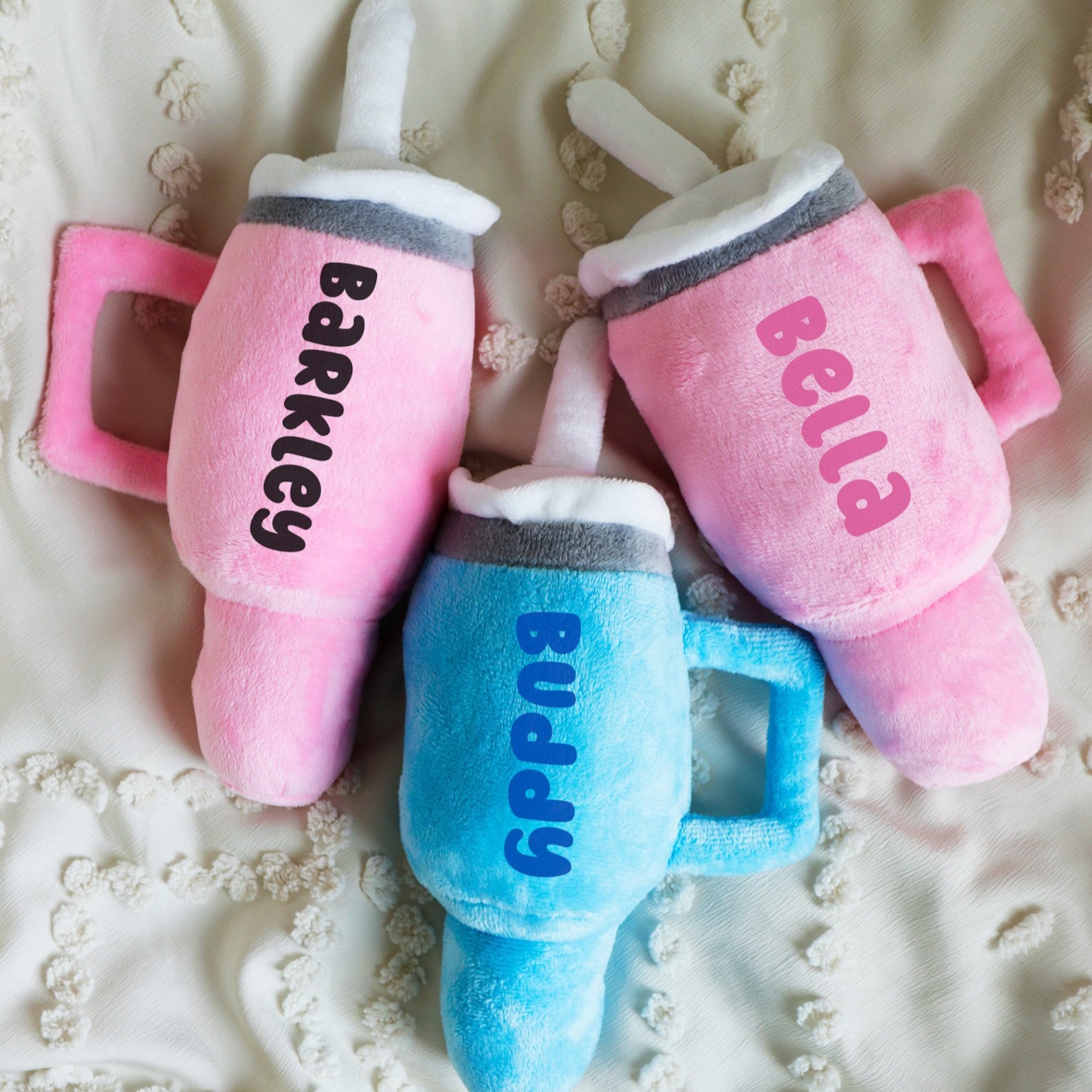 Personalized Tumbler Pet Squeaky Toy | BKPet86