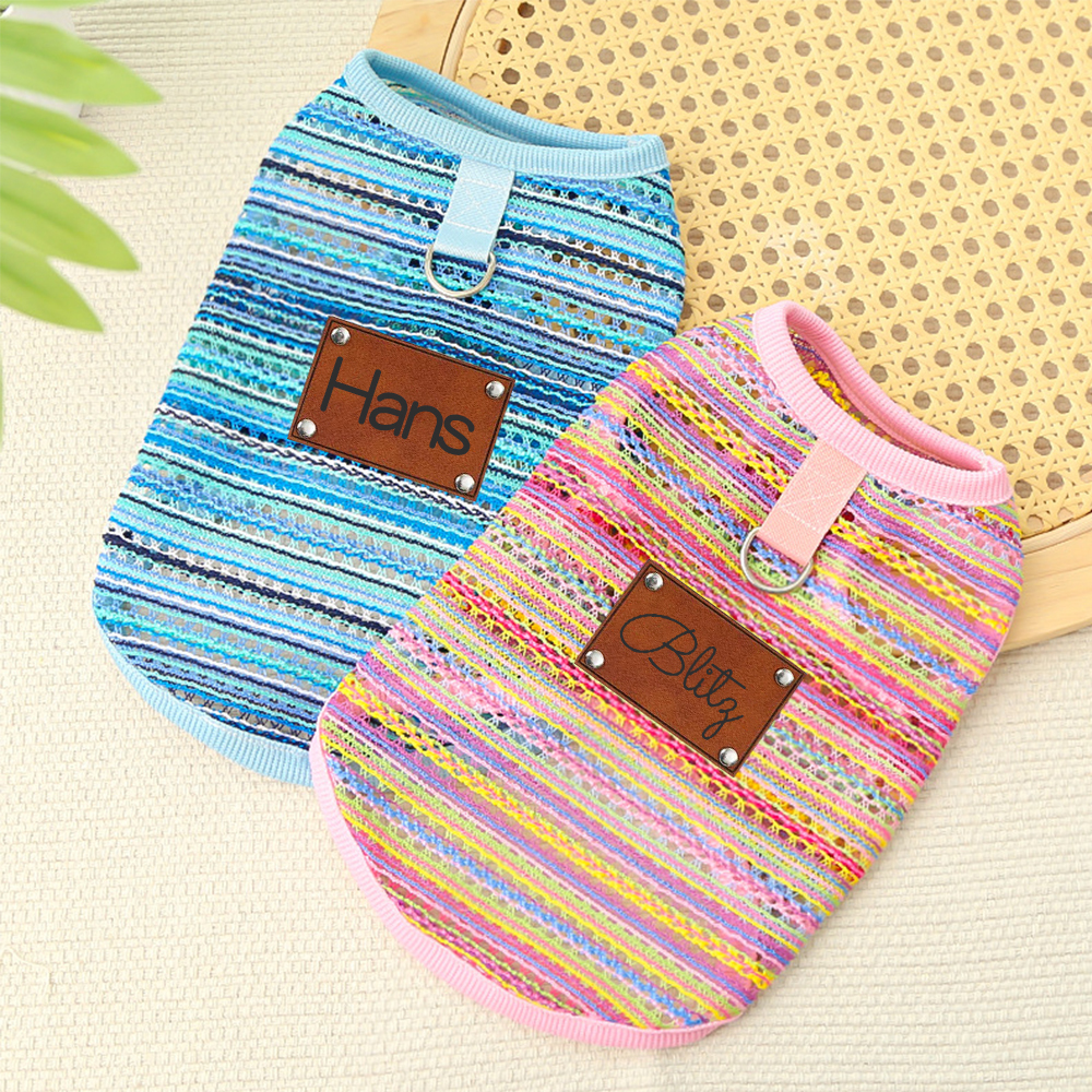 Personalized Breathable Pet Summer Cool Mesh Vest | BKPet191