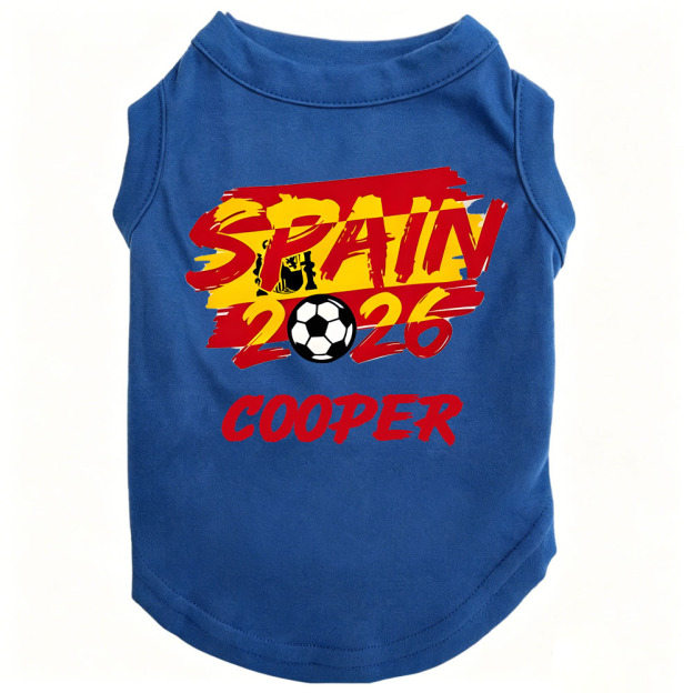 Personalized Dog Soccer 2026 Flat Dog Tank Top | MNCloth213