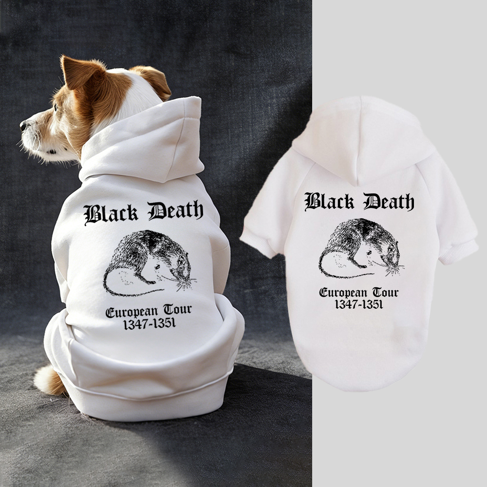 Black Death European Dour Puppy Hoodie | BKPet316