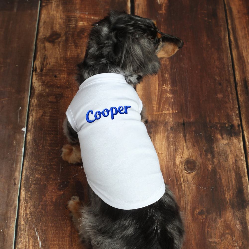 Personalized Embroidery Soft Large Size Pet Shirt | BKPet442