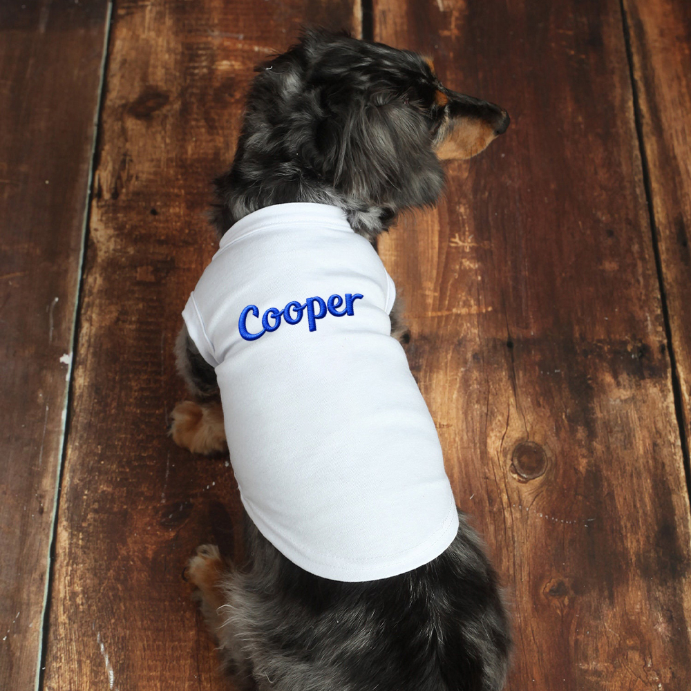Personalized Embroidery Soft Large Size Pet Shirt | BKPet442